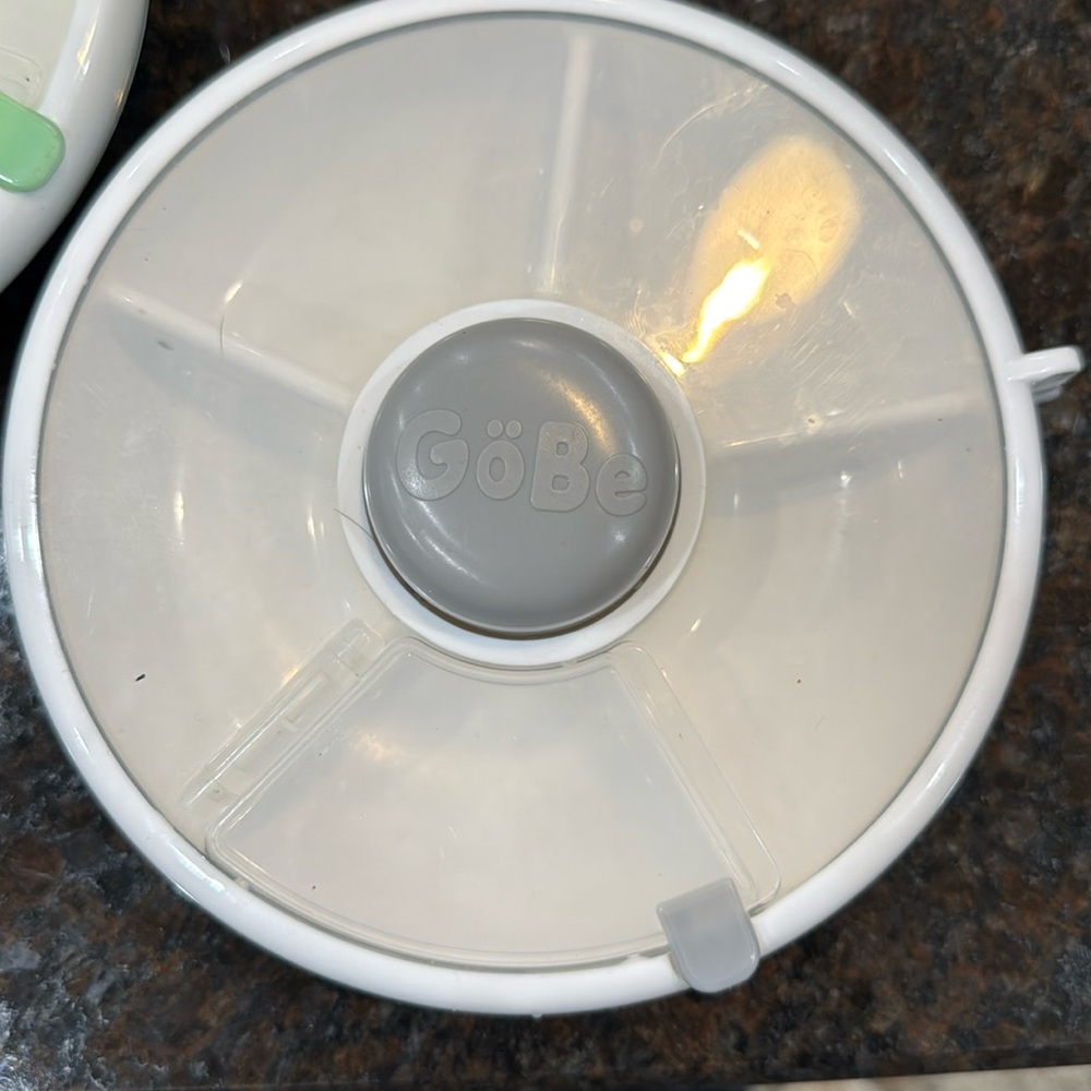Snack Spinner 
No mess container 
Go Be brand